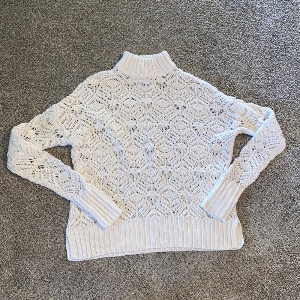 AEO White Knit Sweater